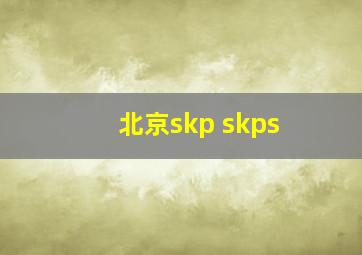 北京skp skps